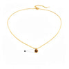 Oval Tiger's Eye Pendant Necklace