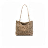 Leopard Print Canvas Tote Bag