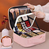 Travel Makeup Bag with USB-Powered LED Mirror