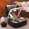 Travel Makeup Bag with USB-Powered LED Mirror