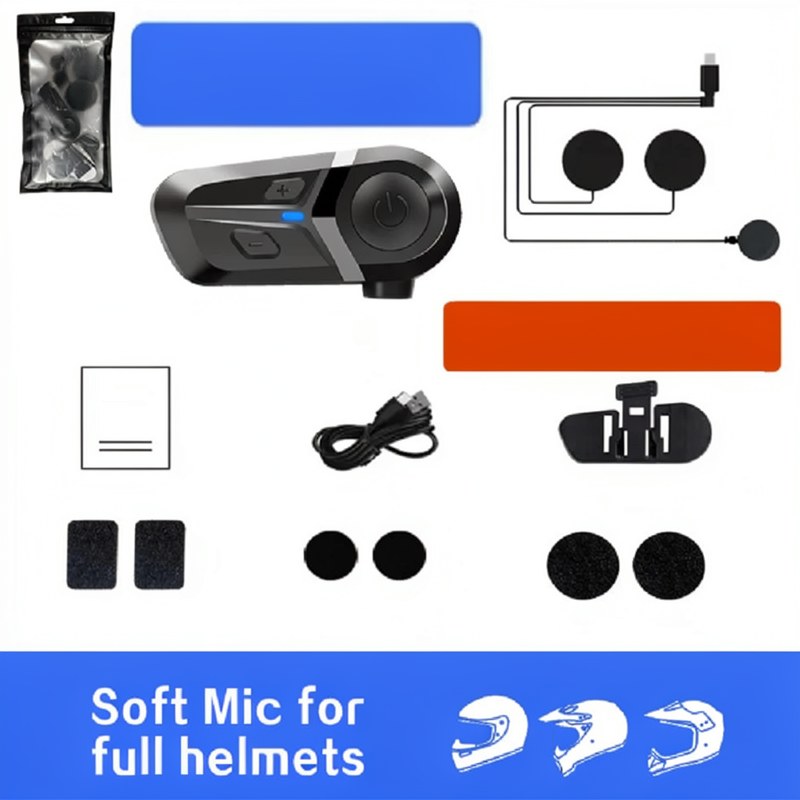 Bluetooth Motorcycle Helmet Headset