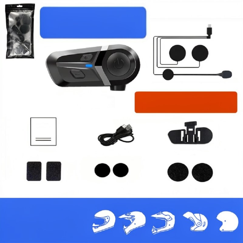 Bluetooth Motorcycle Helmet Headset