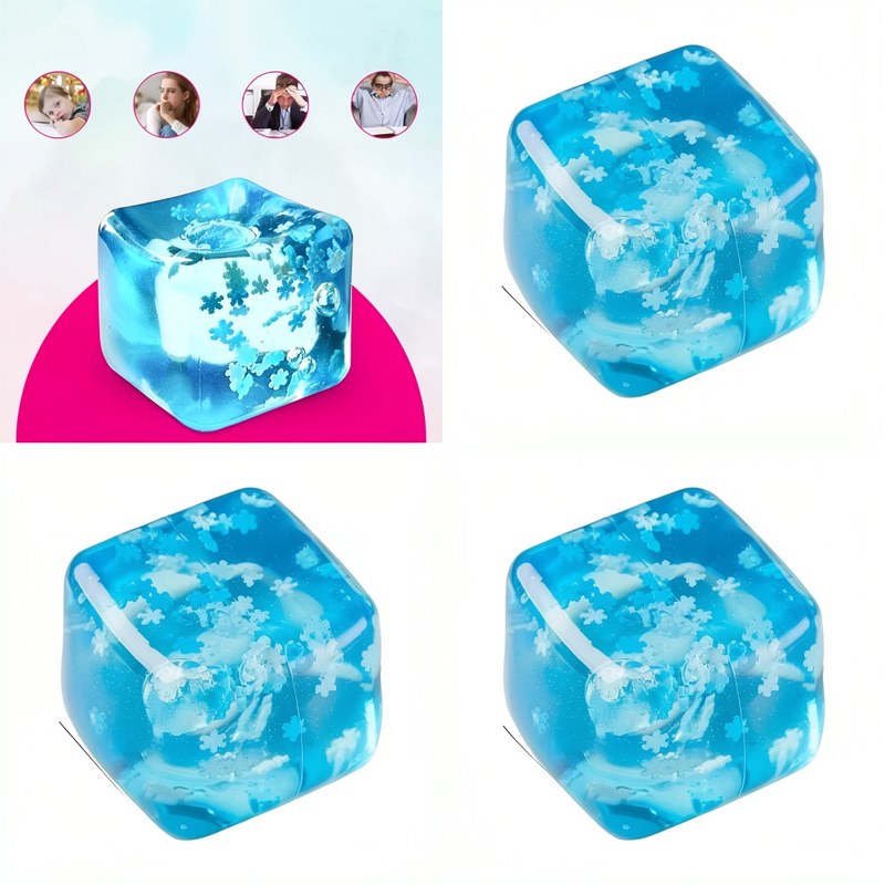 Translucent Snowflake Stress Ball