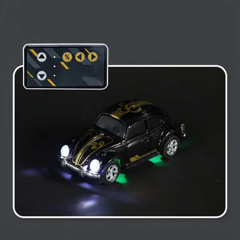 Voiture RC Mini Coccinelle Rétro avec Remorque