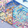 3D Cabin Scene Stickers