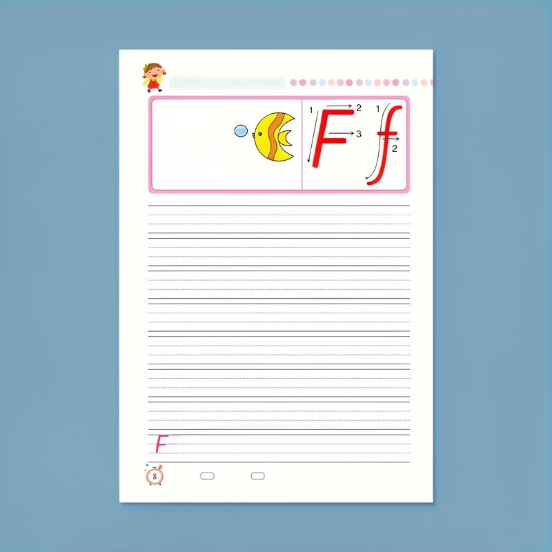 Alphabet- & Zahlen-Schreibheft für den Kindergarten