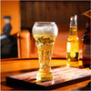 Trophy-Shaped Glass Beer Mug