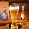 Trophy-Shaped Glass Beer Mug