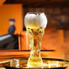 Trophy-Shaped Glass Beer Mug