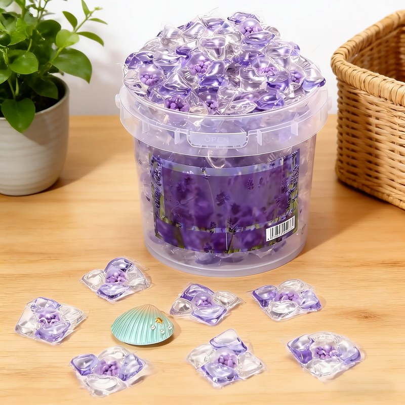 All-in-One-Waschmittel-Pods mit Fleckenentfernung & Weichspüler