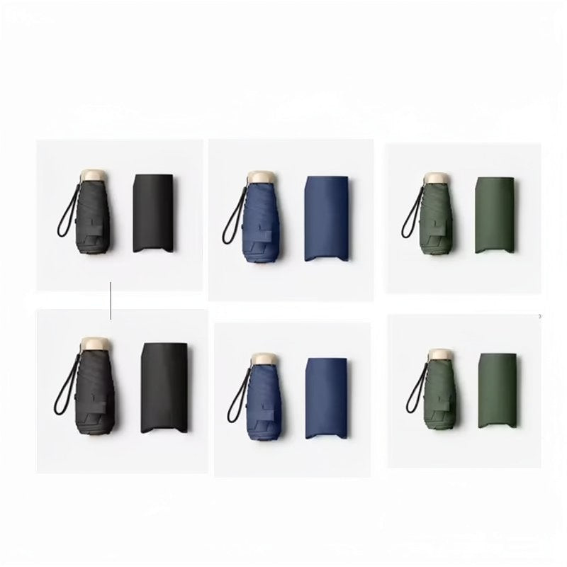 Compact UV-Protective Pocket Umbrella