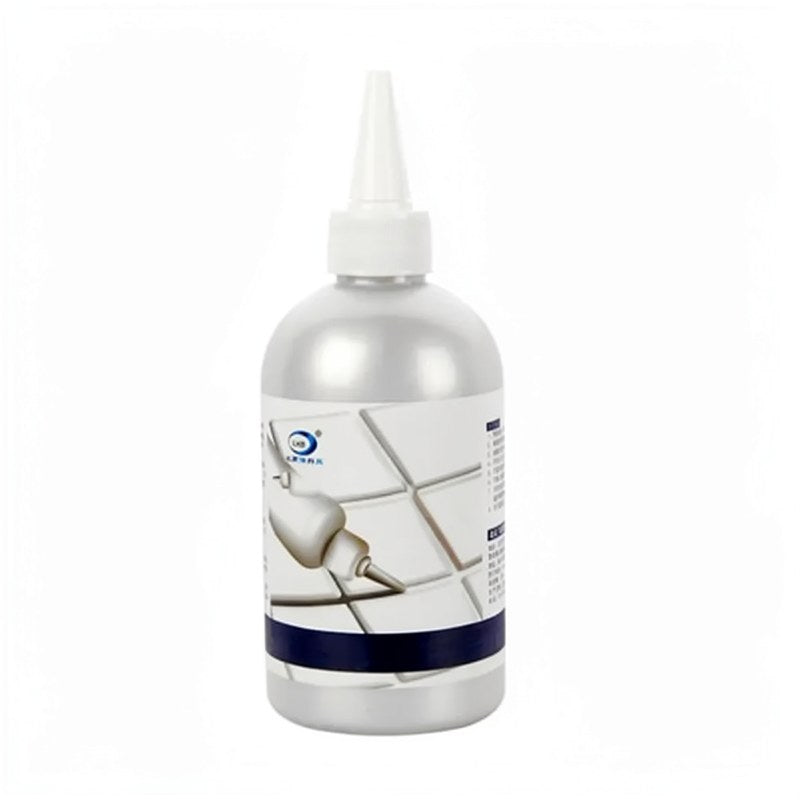 Bouteille blanche de scellant de réparation de joint de carrelage étanche avec buse et embout pipette