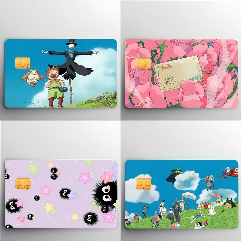 Pegatina para Tarjeta de Crédito Inspirada en Hayao Miyazaki