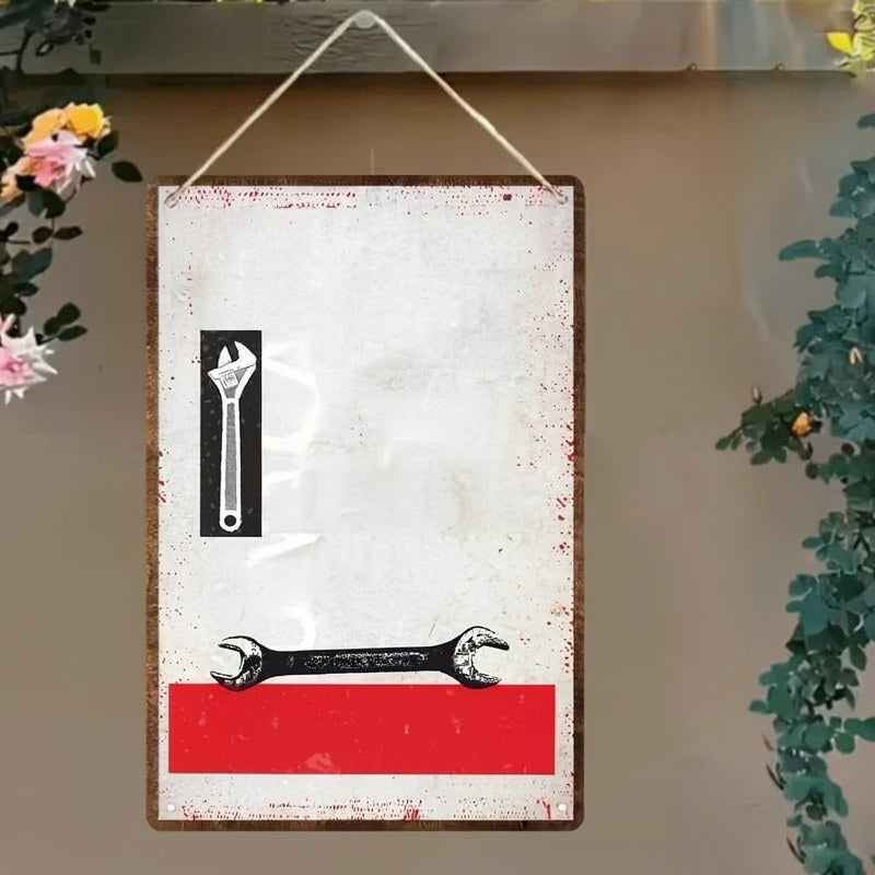Funny Garage Rules Metal Wall Sign