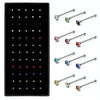 Ensemble de Piercings de Nez en Acier Inoxydable Géométrique