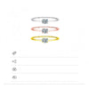 Minimalist Moissanite Solitaire Ring in Sterling Silver