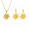 Spiral Sun Pendant Necklace