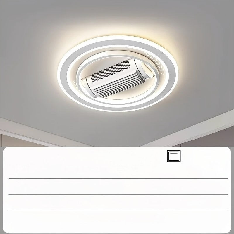 Modern Invisible Bladeless Ceiling Fan Light with Remote Control