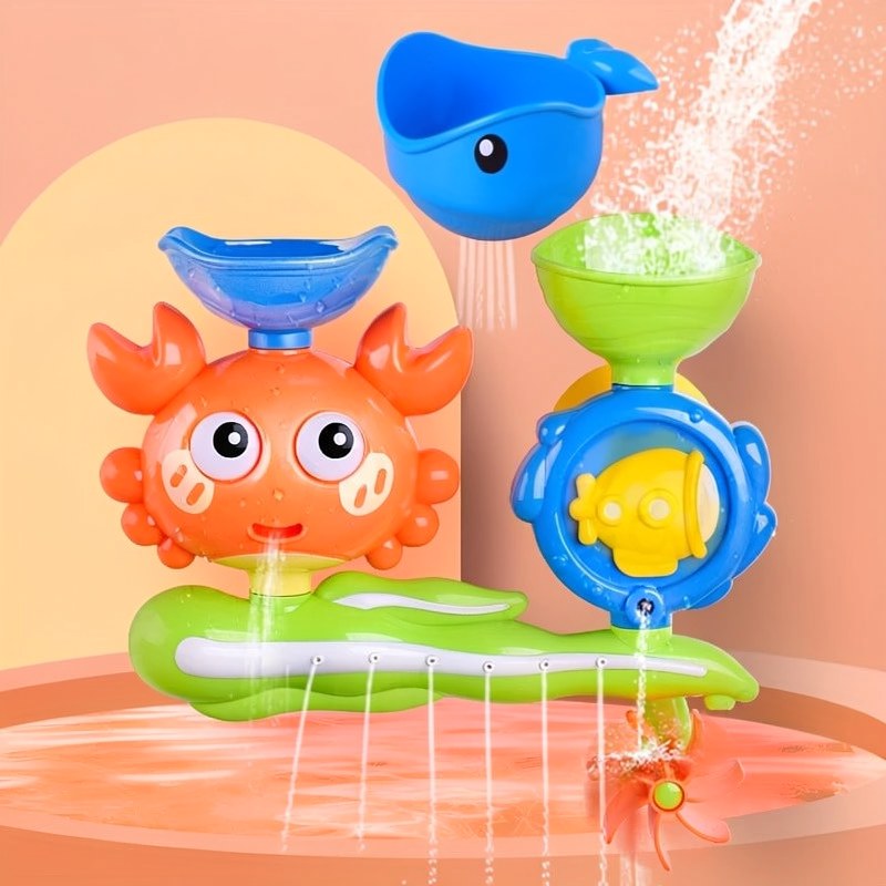 Interactive Suction Cup Bath Toy Set