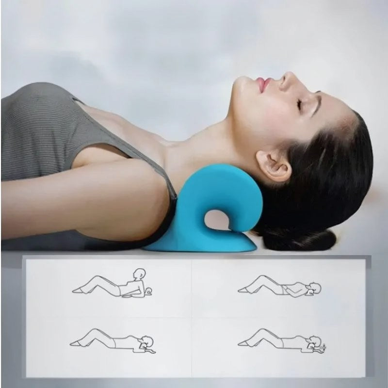 Ergonomic Cervical Neck Stretcher & Posture Pillow