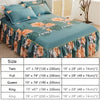 Floral Ruffle Bed Skirt with Matching Pillowcases