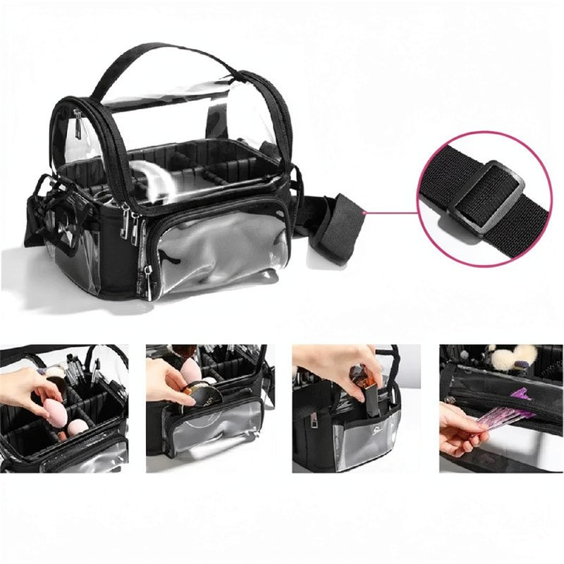 Organisateur de Maquillage Pliable Transparent