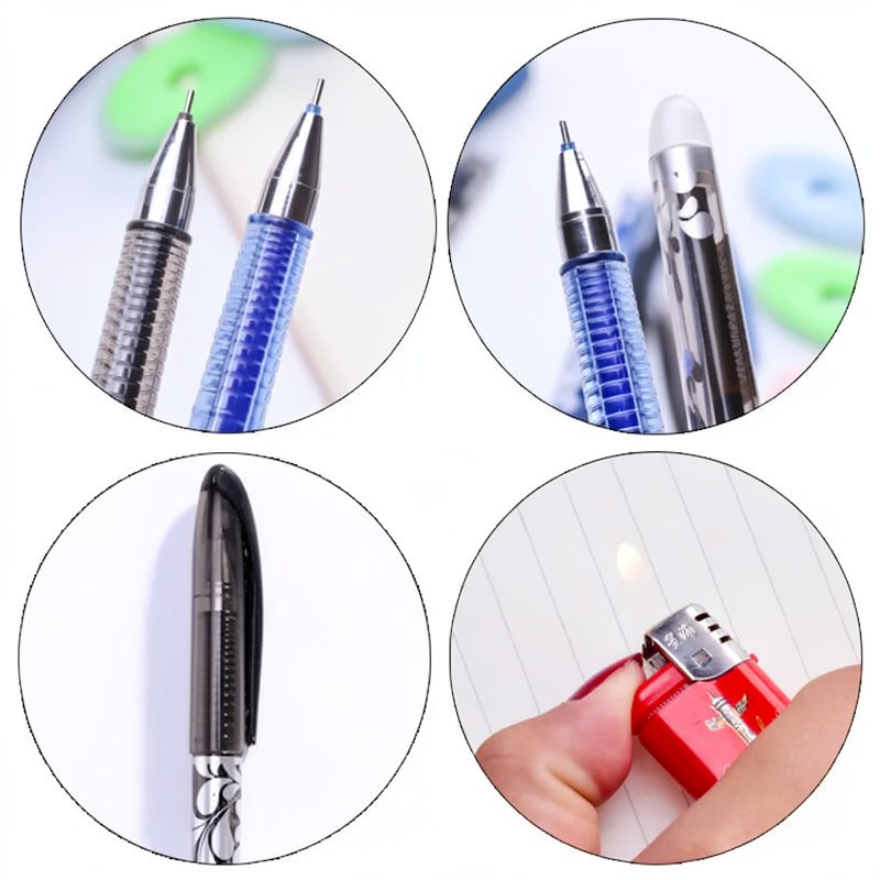 Erasable Gel Pen Set with Refills & Eraser
