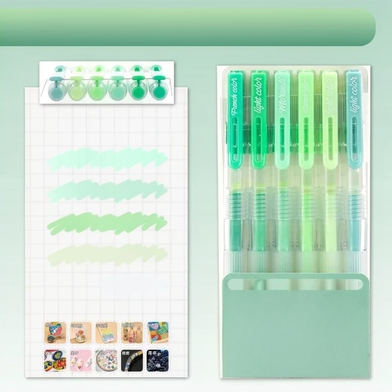 Acrylic Gel Pen Set with Sliding Tray