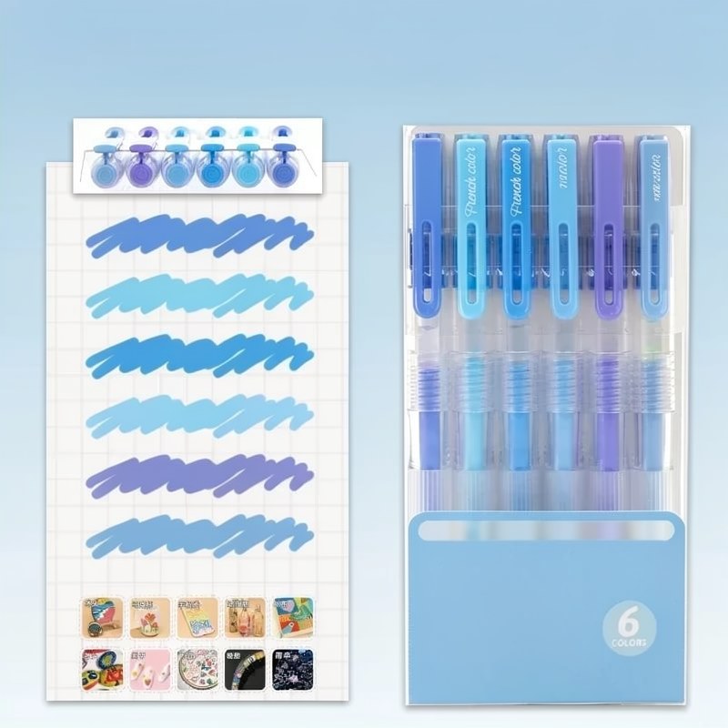 Acrylic Gel Pen Set with Sliding Tray