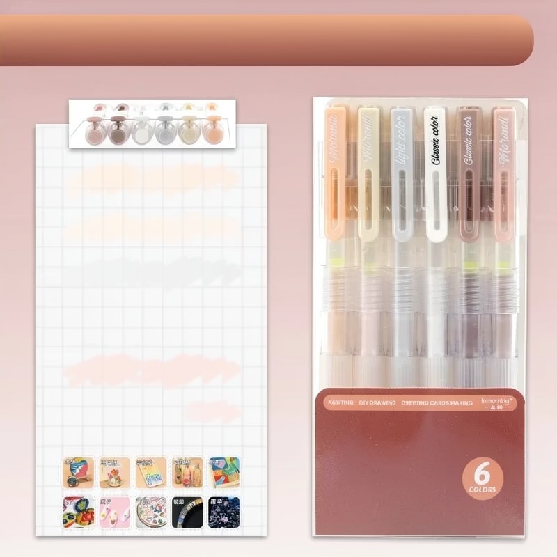 Acrylic Gel Pen Set with Sliding Tray