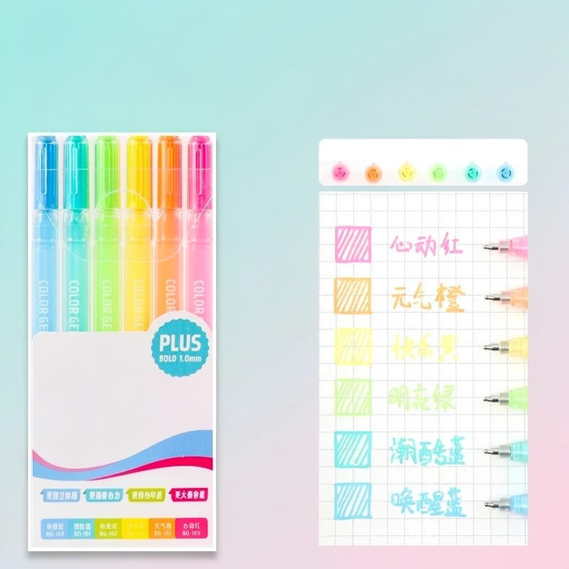 Acrylic Gel Pen Set with Sliding Tray