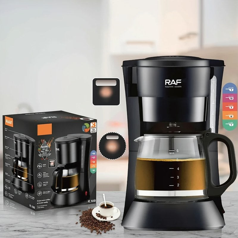 Compact Drip Coffee Maker with Reusable Filter