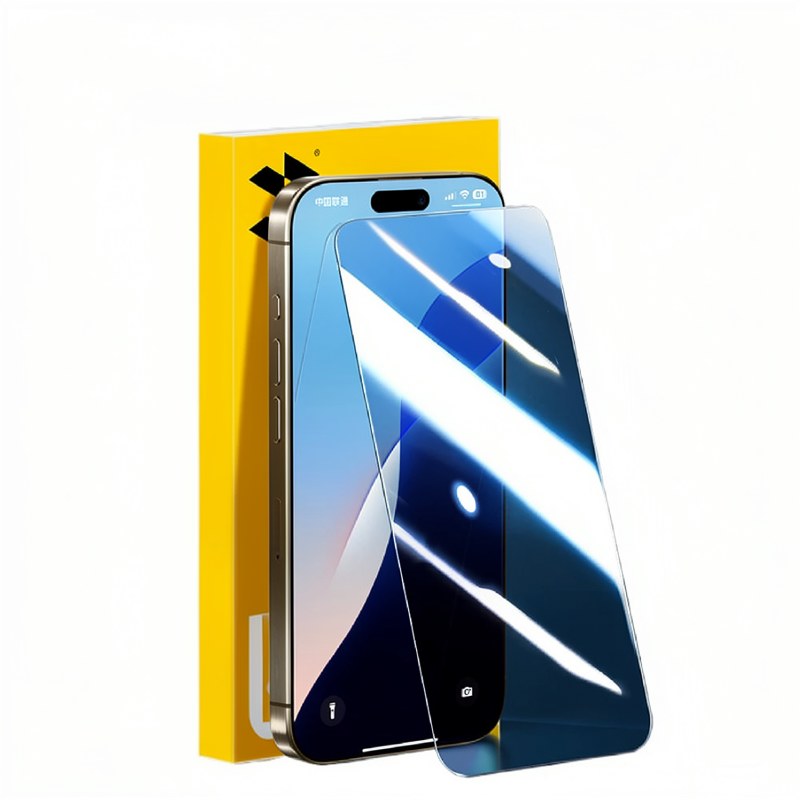 واقي شاشة زجاج مقوى عالي الوضوح لهاتف iPhone 16 Pro Max